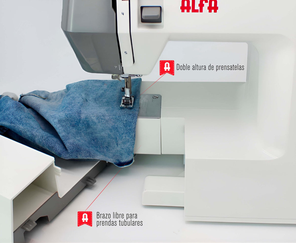 MAQUINA COSER ALFA NEXT 830+ ENHEBRA AUTO 19PUNT