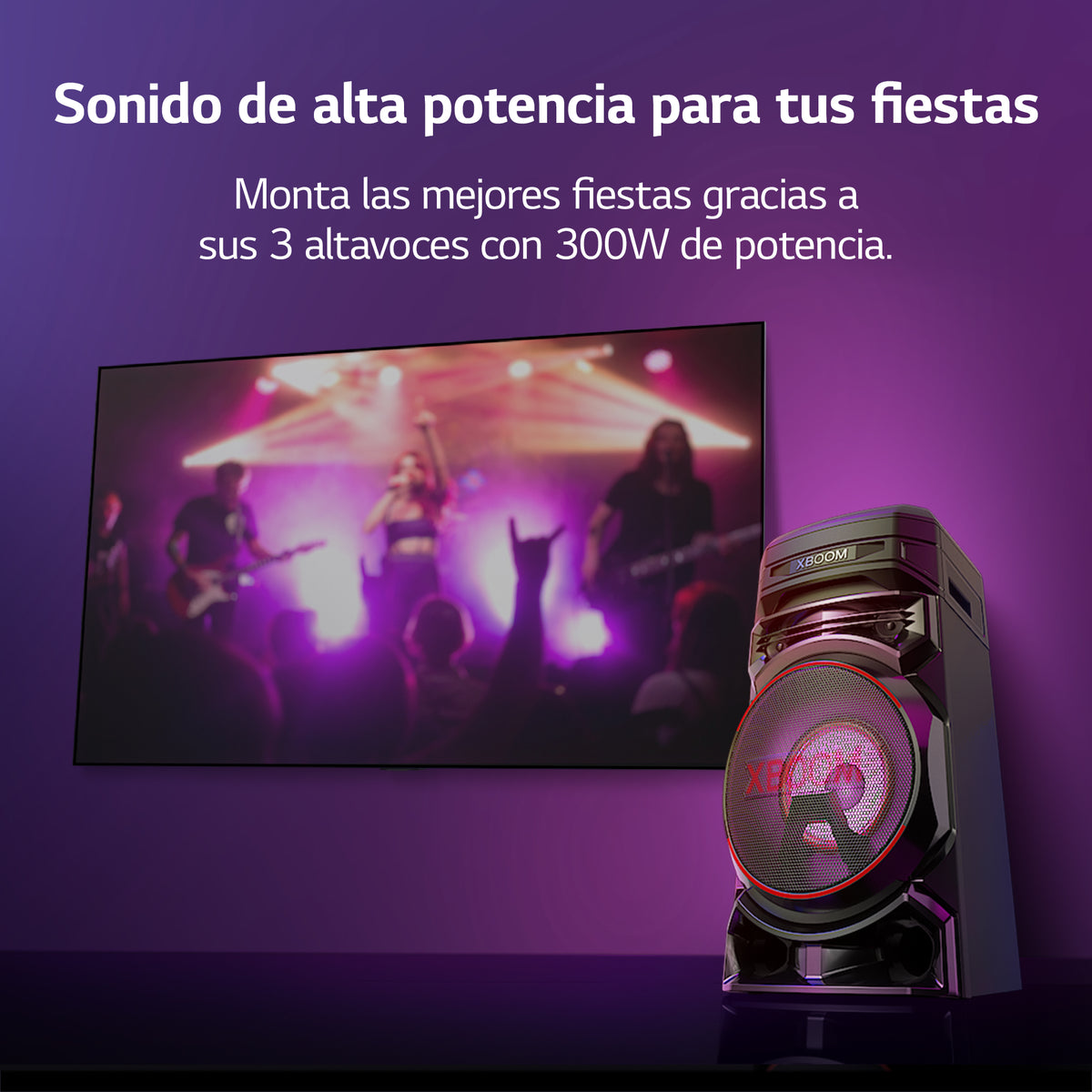 ALTAVOZ LG XBOOM RNC5 300W DJ FM/DAB+ BT 2XUSB