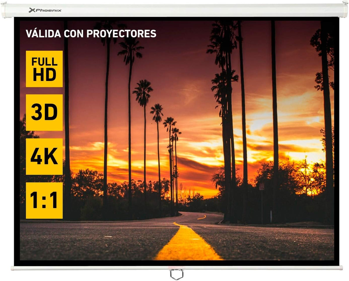 PANTALLA PROYECTOR PHOENIX PH200 112" PLEGABLE