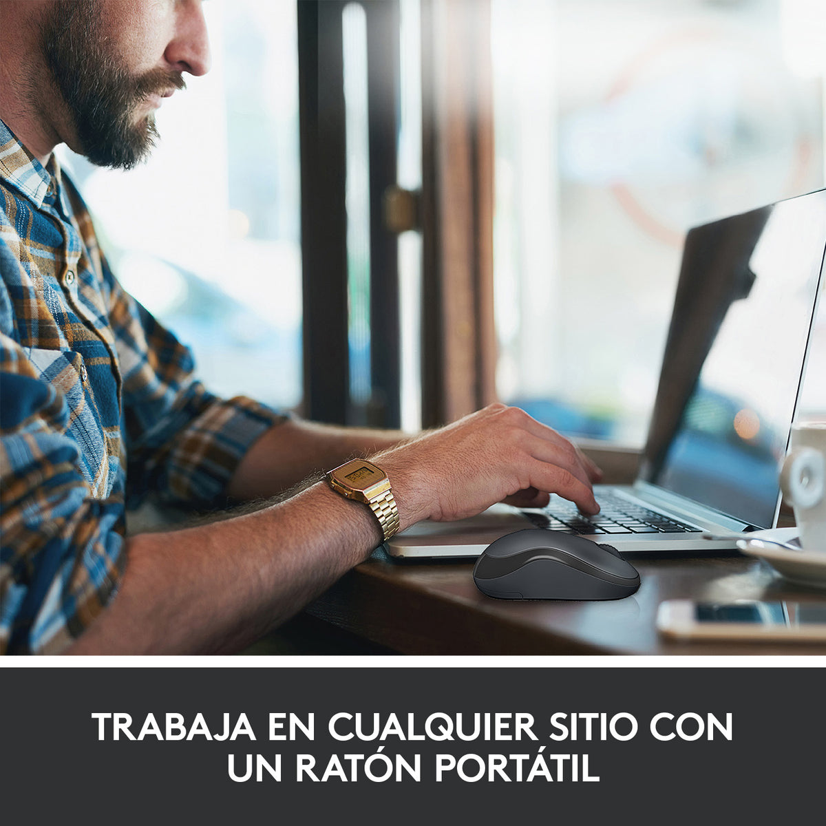 RATON OPTICO LOGITECH M220 SILENT WIRELESS NEGRO