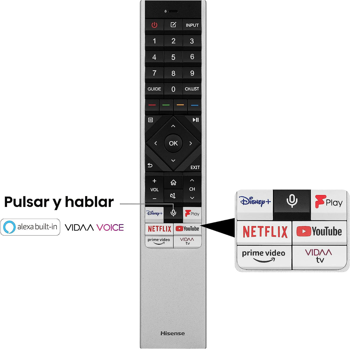 TV HISENSE 55" 55U7KQ UHD MINILED ULED QLED 144HZ