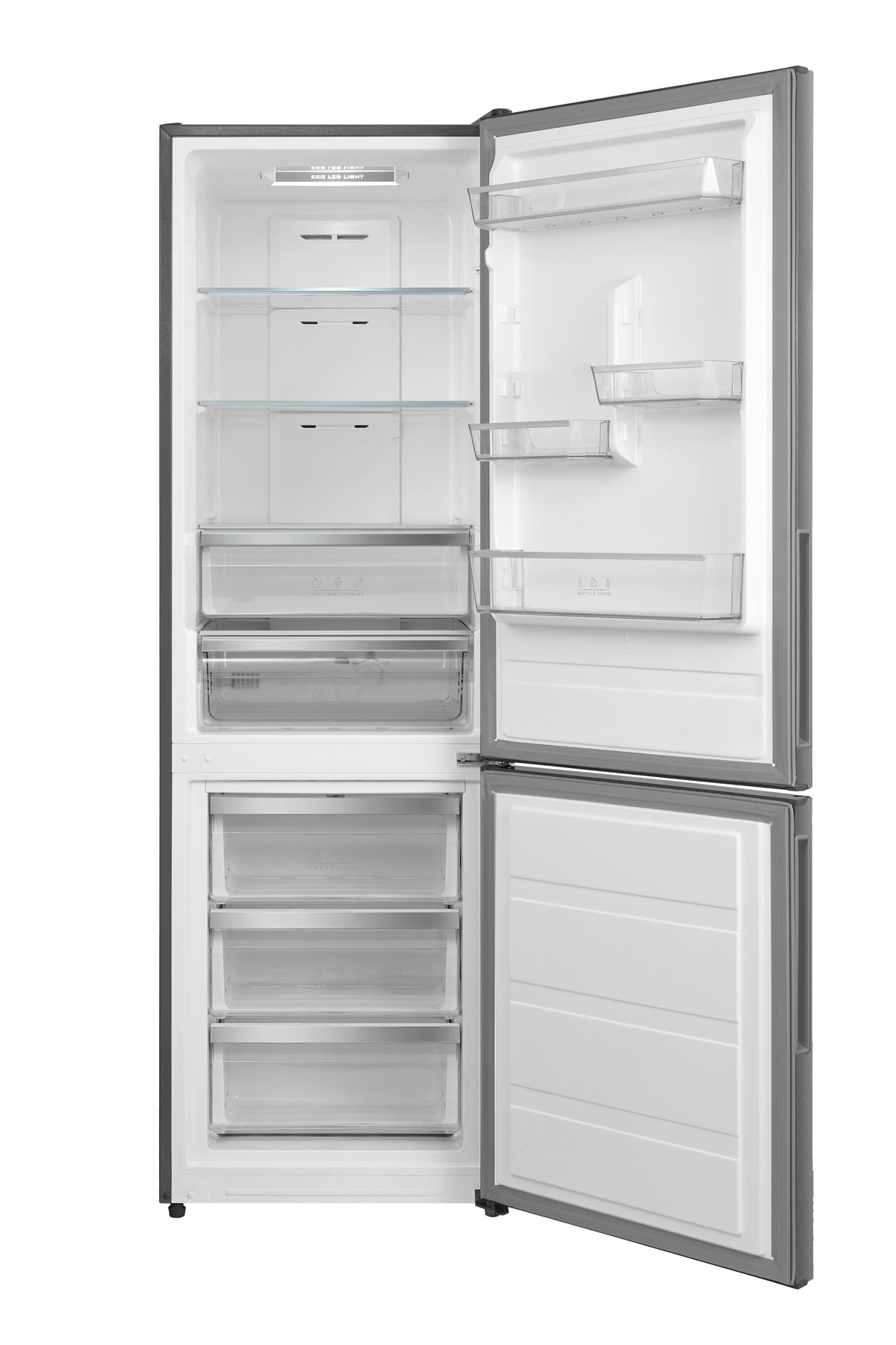 Artica COOLTECH188DI – vista interior del frigorífico combi