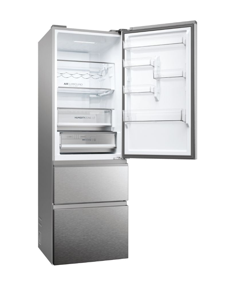 Frigorífico combi Haier HTW5618CNMG – detalle de conservación y equipamiento