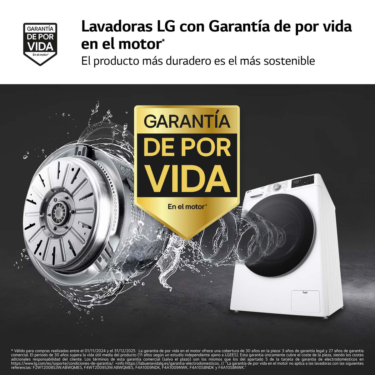 LVD. LG F4WR5509A1W 9K 1400R BCA ATD STEAM WIFI