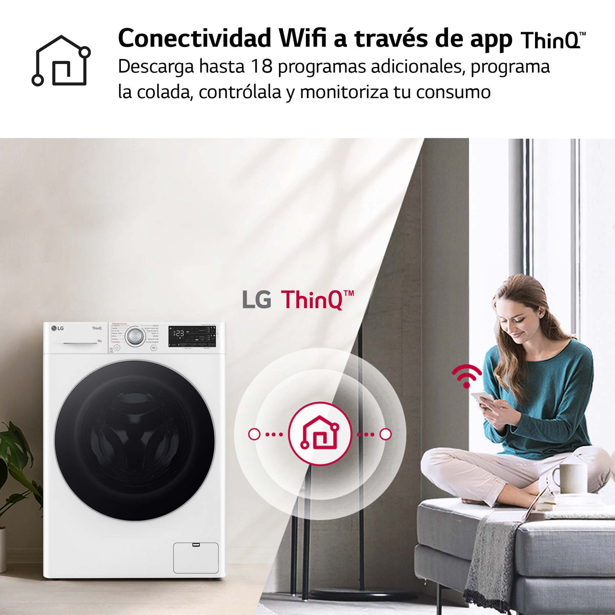 LVD. LG F4WR5509A1W 9K 1400R BCA ATD STEAM WIFI