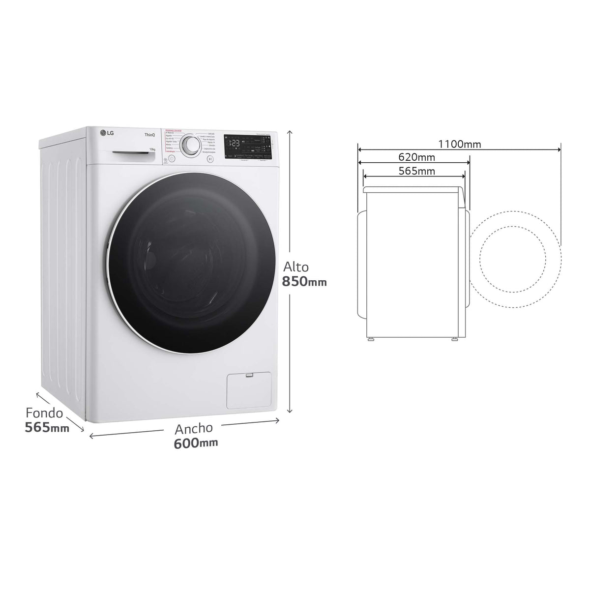 LVD. LG F4WR5510A0W 10K 1400R BCA ATD STEAM WIFI