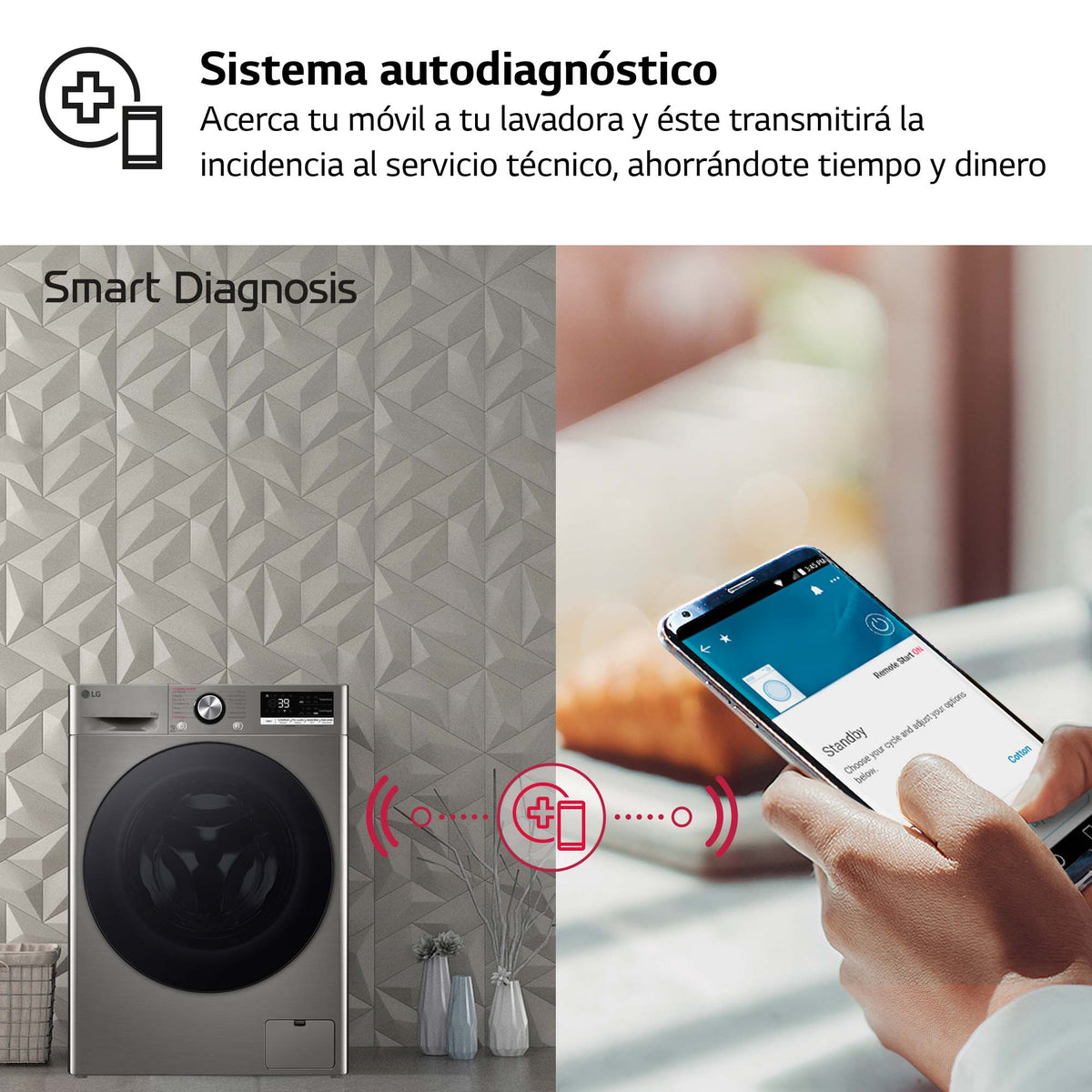 LVD. LG F4WR7010AGS 10K 1400R INOX STEAM+ WIFI