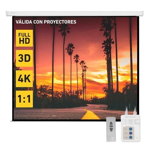 PANTALLA PROYECTOR PHOENIX ELEC200 200X200CM ELEC