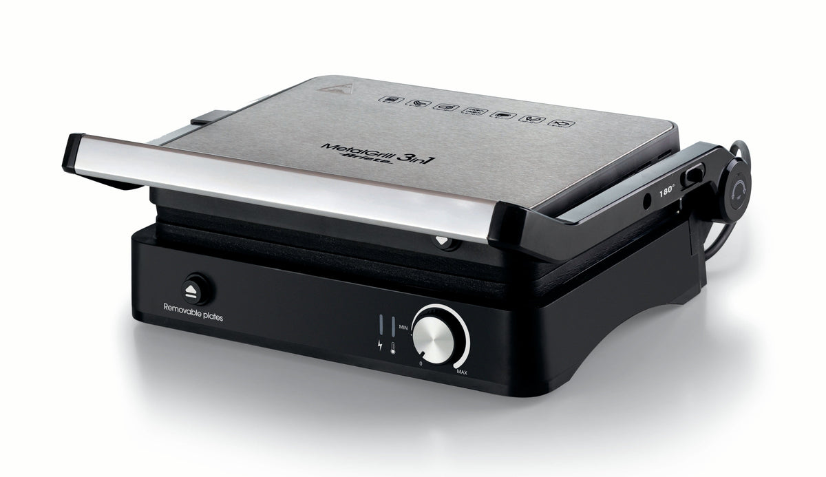 GRILL ARIETE 1934 2000W FLOTANTE TERM INOX 29X22