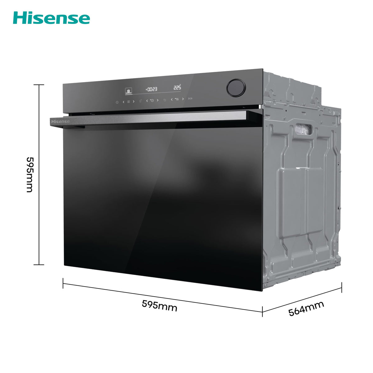 HORNO HISENSE BSA66346PBG WIFI 77L PIRO NEGRO VAPO