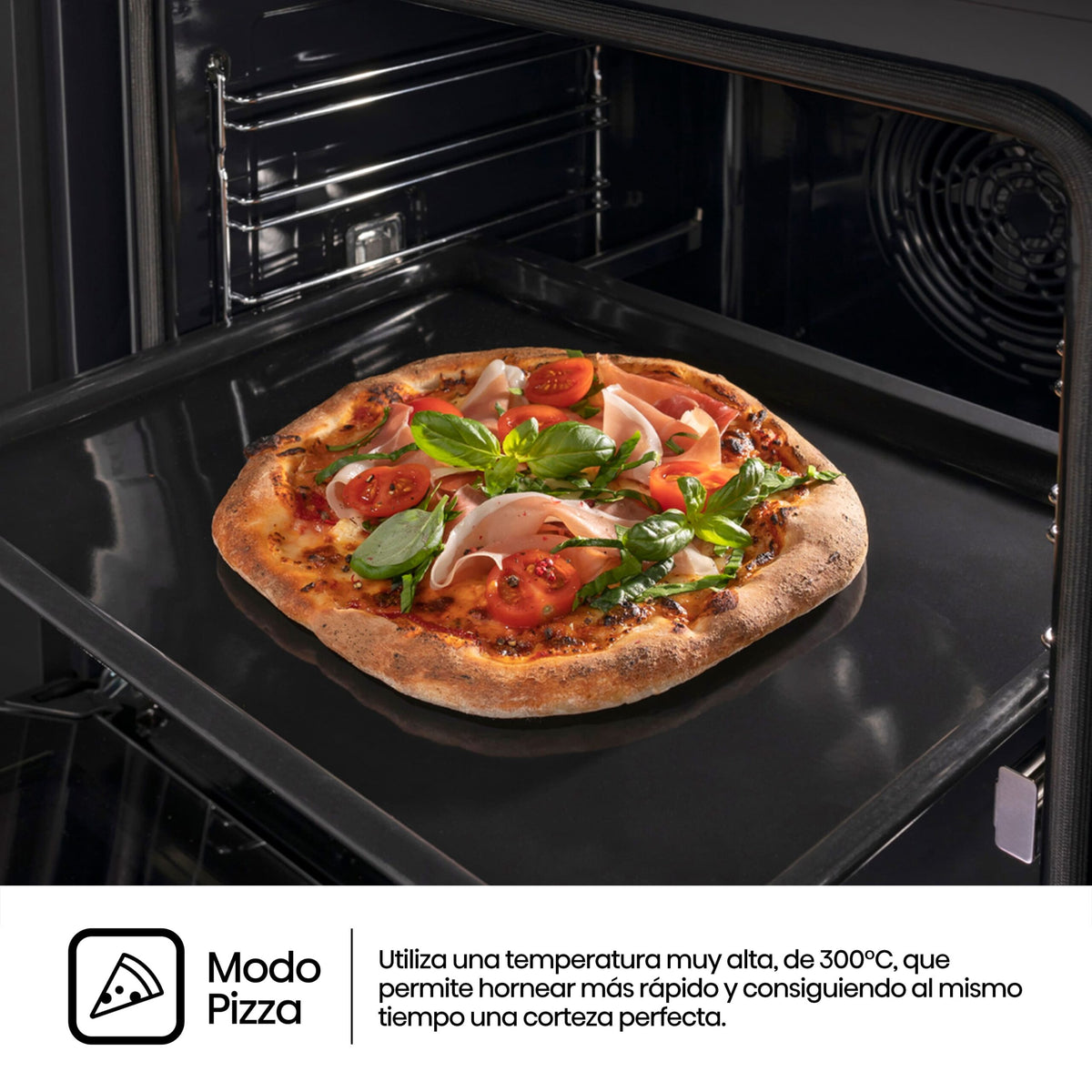 HORNO HISENSE BSA66346PBG WIFI 77L PIRO NEGRO VAPO
