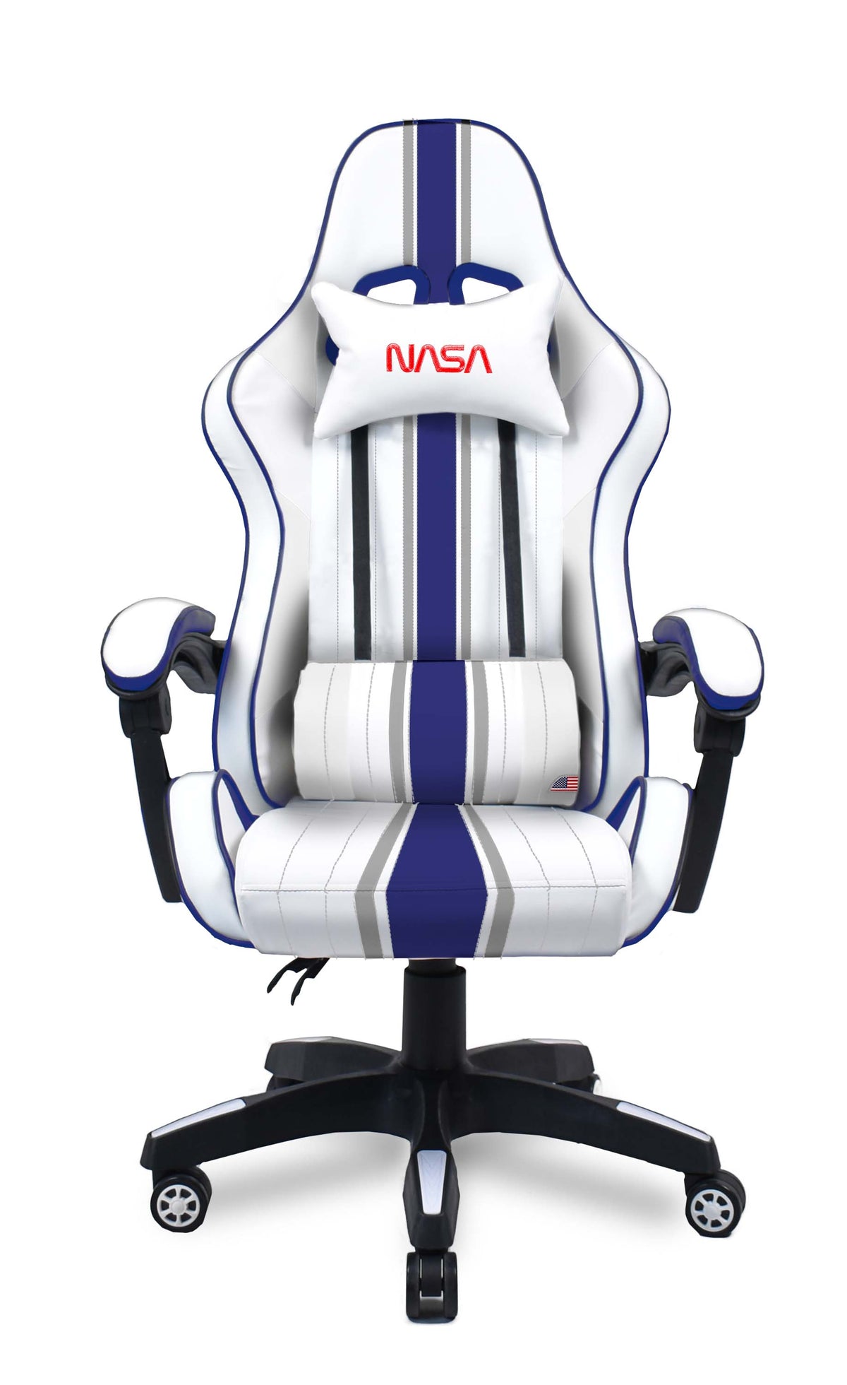SILLA GAMING NASA ATLANTIS BLANCA/AZUL