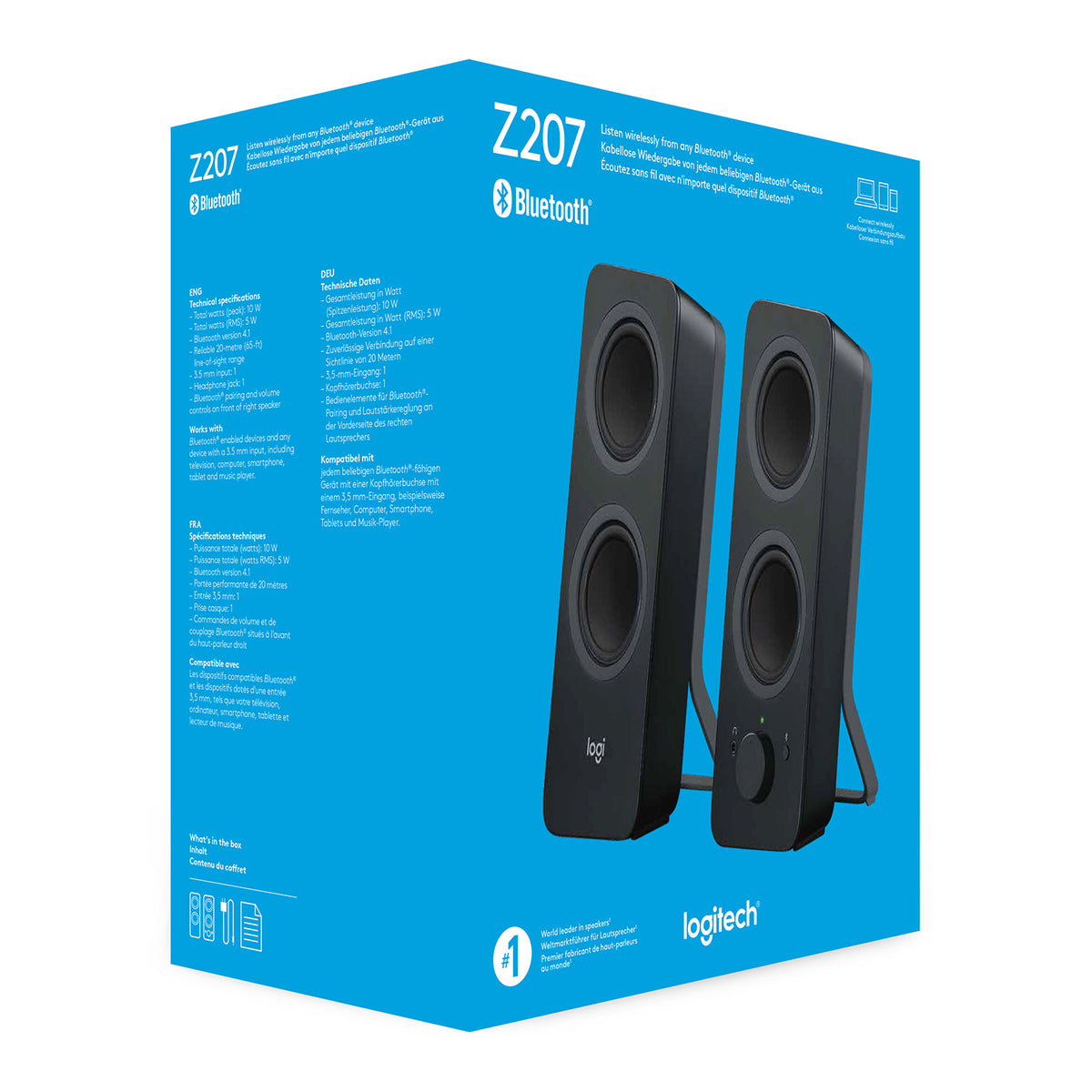 ALTAVOCES LOGITECH Z207 BT NEGROS