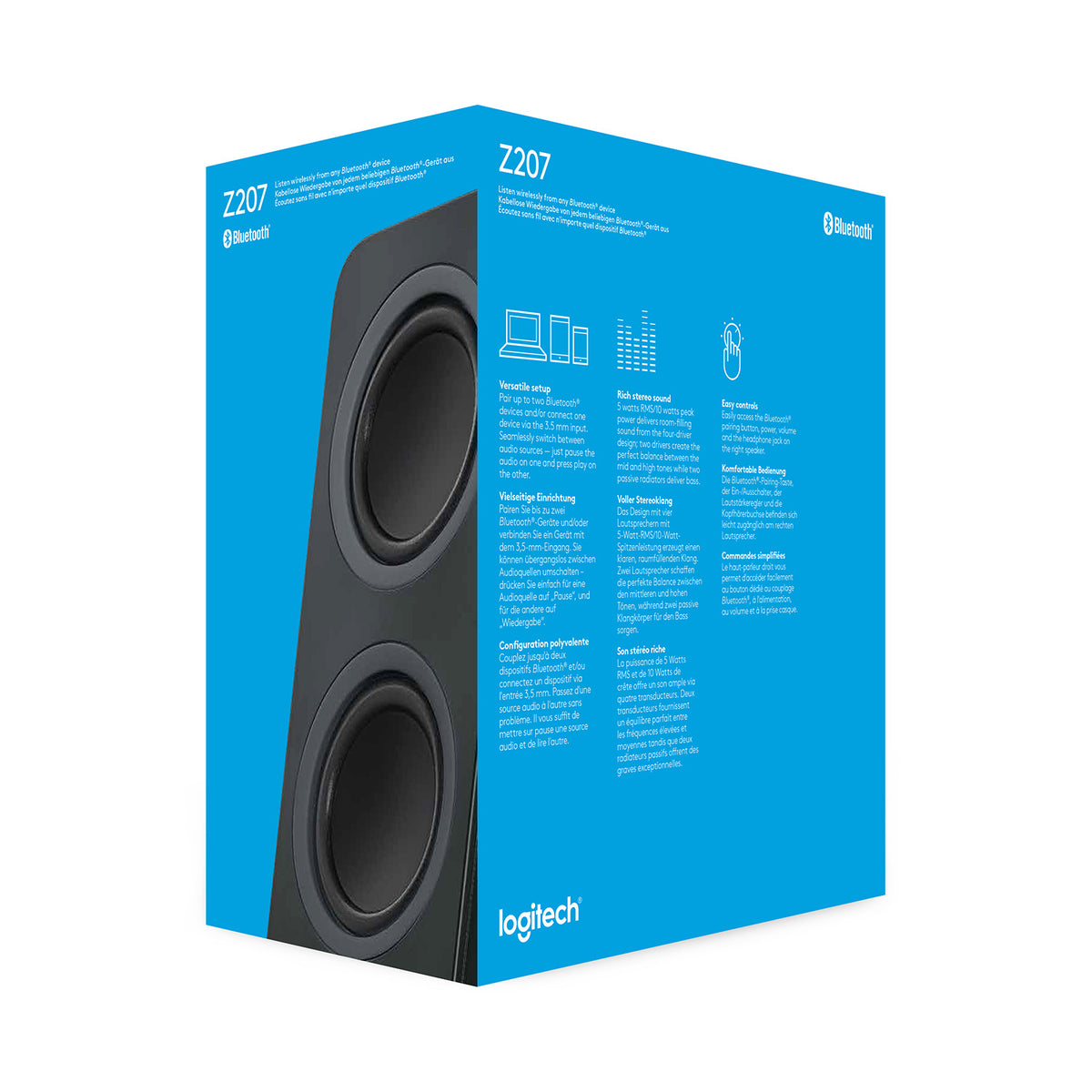 ALTAVOCES LOGITECH Z207 BT NEGROS