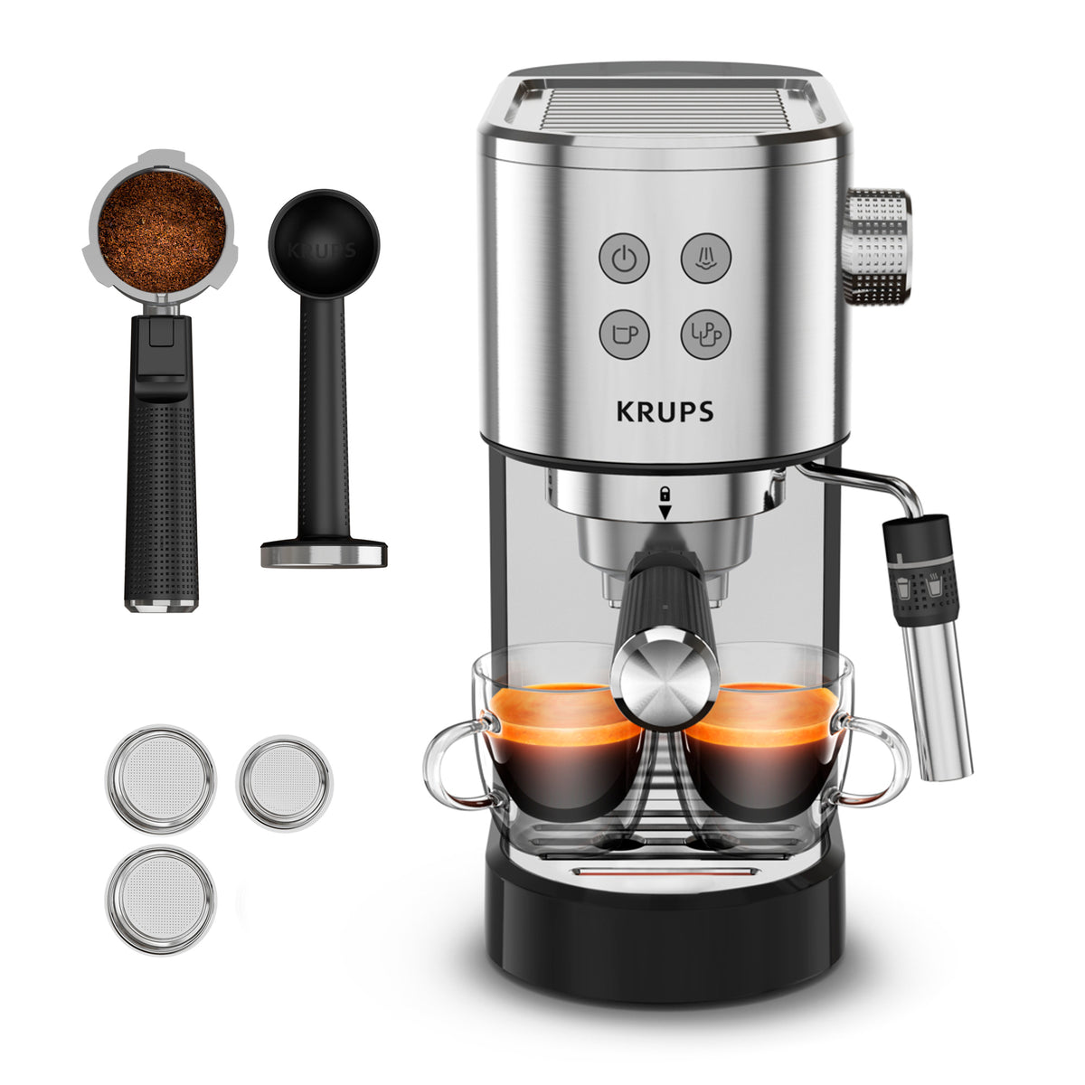CAFET. KRUPS XP444C 15BAR 1400W BRAZO EXPRESS