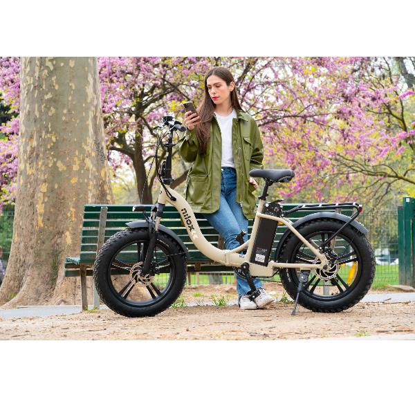 BICICLETA ELECTRICA NILOX X9 PLUS 20X4P SAND
