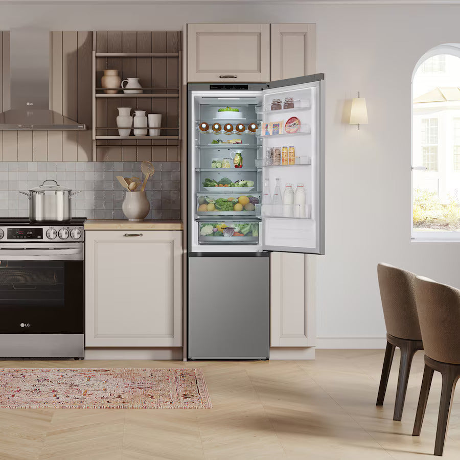 LG GBV7280BPY – vista frontal del frigorífico combi