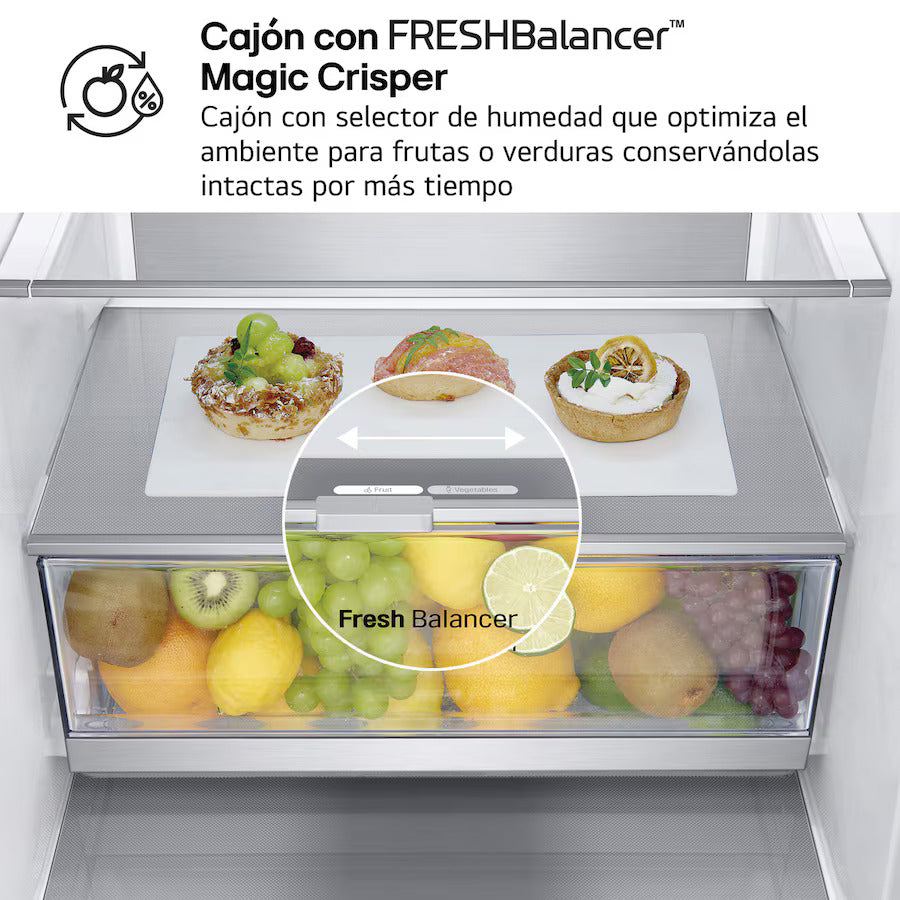 LG GBV7280BPY – iluminación y distribución interior