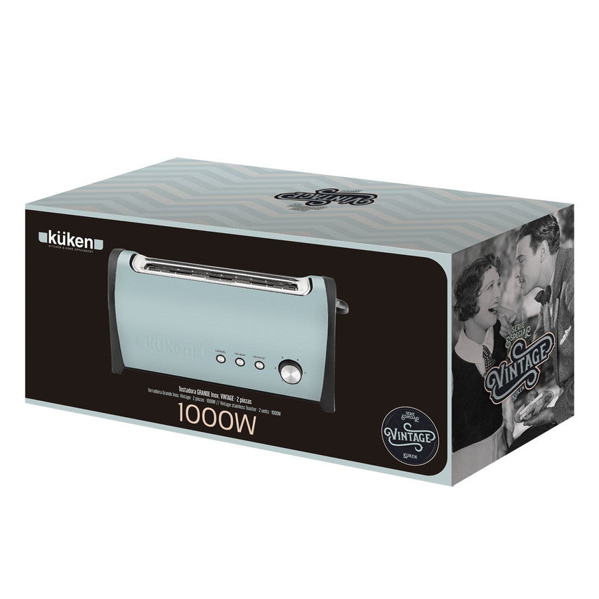 TOST. KUKEN 33963 1000W 1R LARGA VINTAGE VERDE