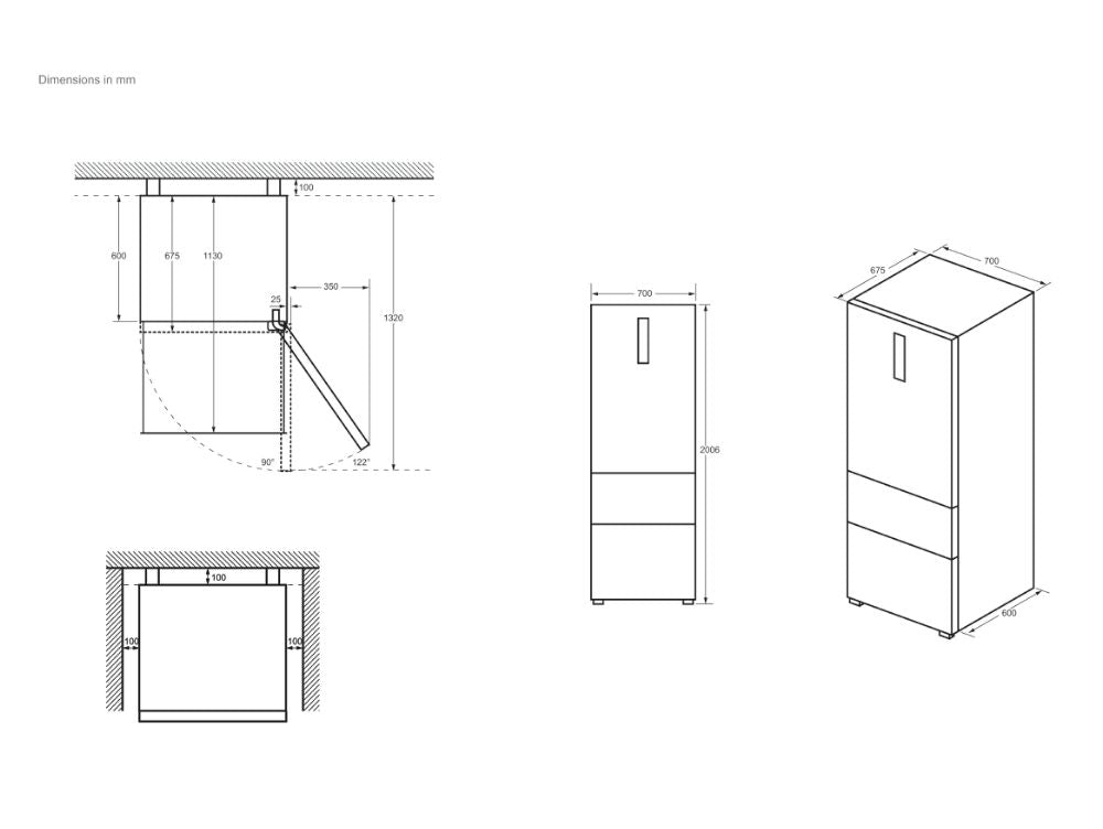 Frigorífico combi Haier HTW7720DNMP, imagen complementaria 23
