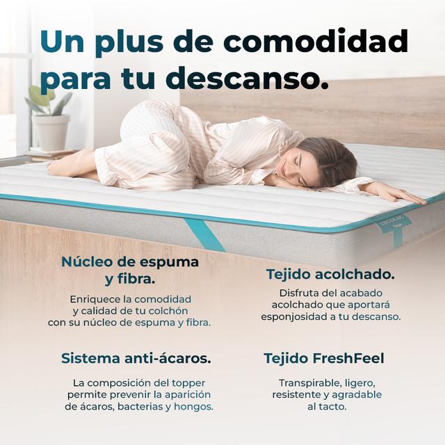 TOPPER CECOTEC FLOW TOPCLOUD 90X190