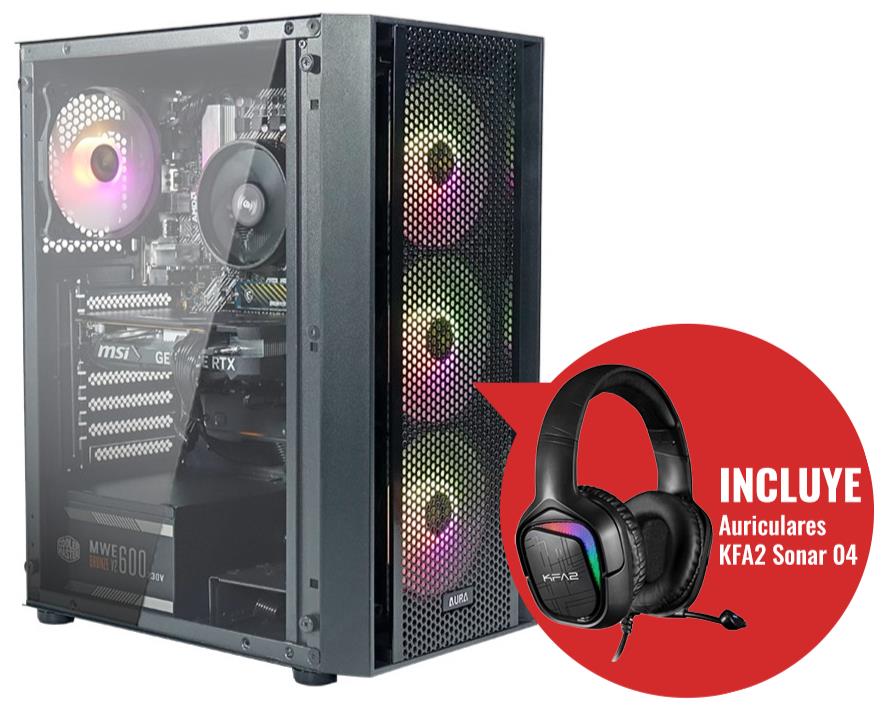 OR. GAMING COOLPC PUMA R5 16GB/500GB RTX 4060 +AUR