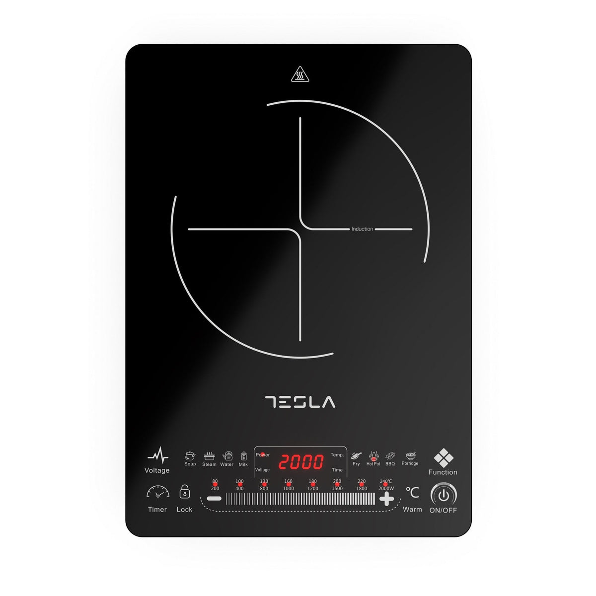 HORNILLO TESLA IC400B INDUCCION 20CM, 2000W SLIDE