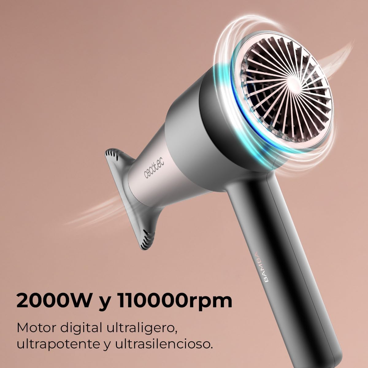 SECADOR CECOTEC IONICARE RETRO 2000W DIFUSOR 4410