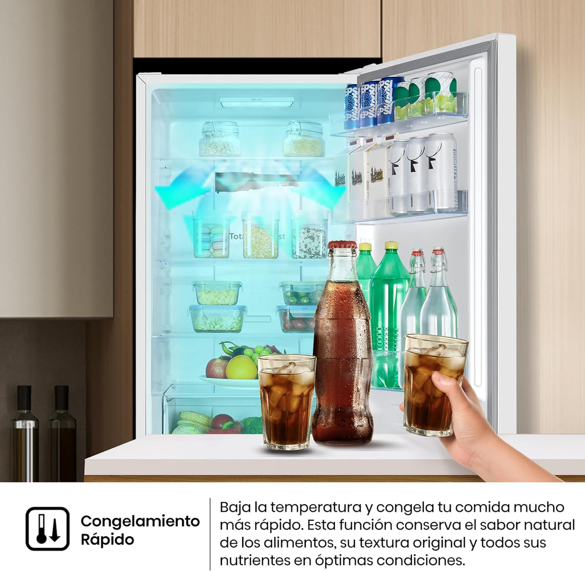 Hisense RB390N4BWC – vista lateral del frigorífico
