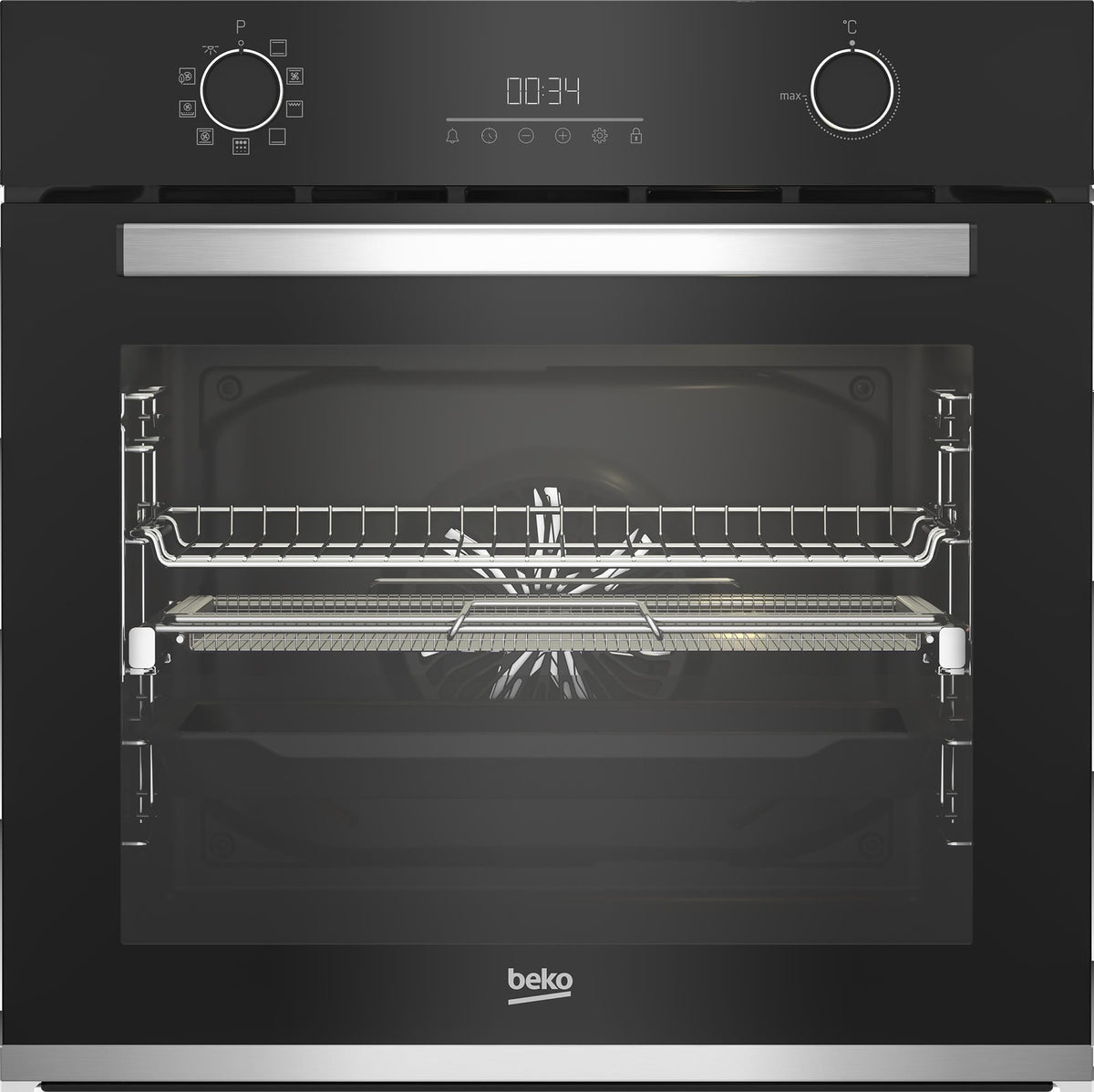 HORNO BEKO BBIMA13302BMPE 72L PIRO AIRFRY INOX/NEG