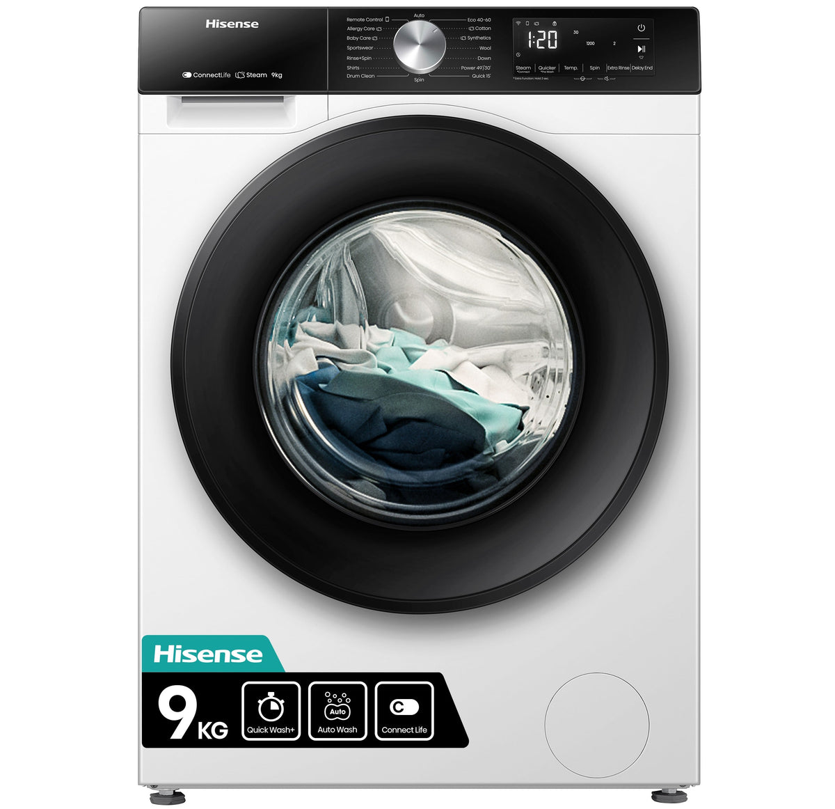 LVD. HISENSE WF3S9043BW3 9K 1400R BCA