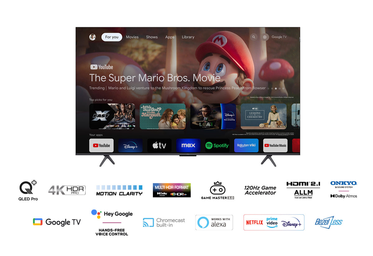 TV TCL 55" 55C655 UHD QLED GOOGLETV ONKYO SOUND