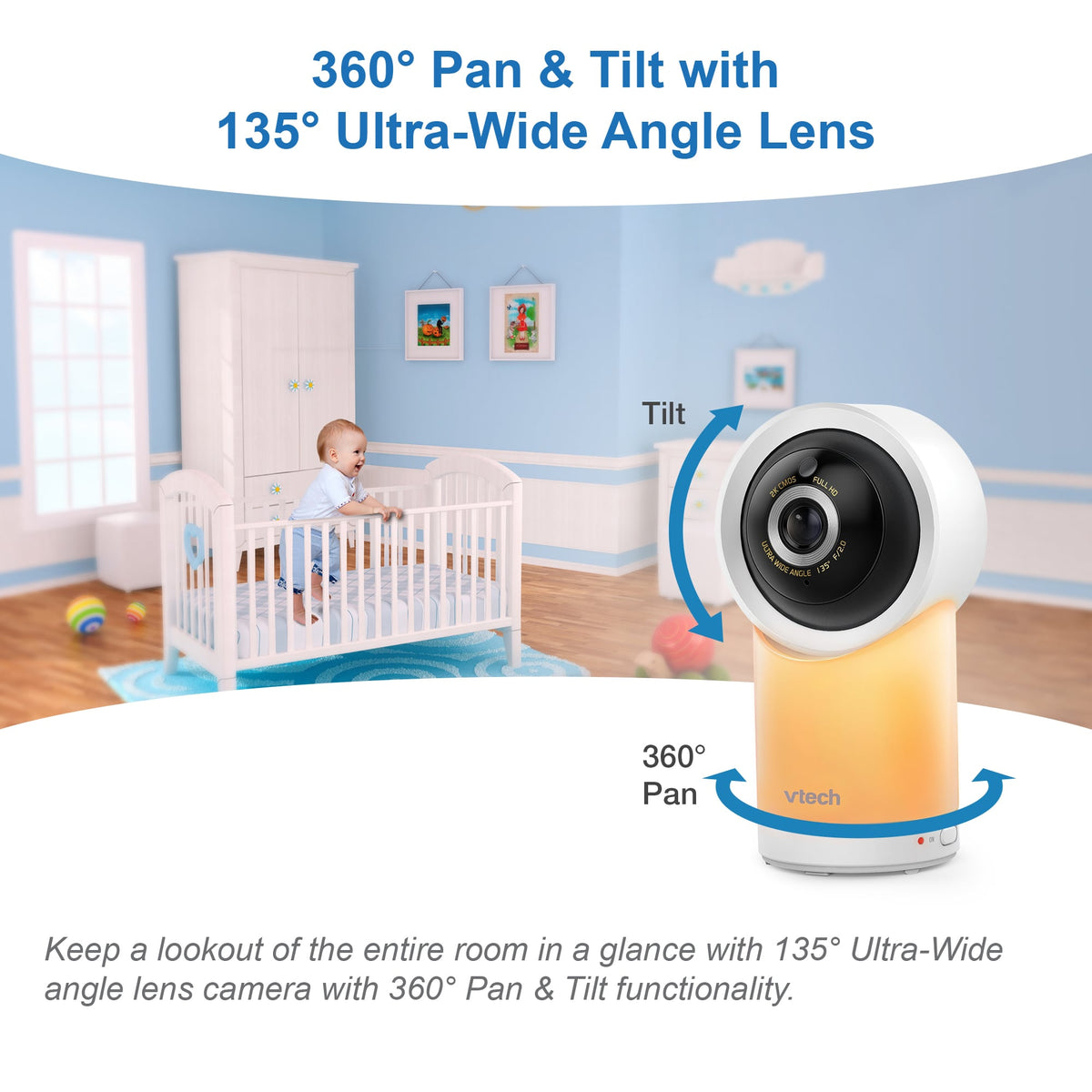 VIGILA BEBES VTECH RM7766HD 7"+CAMARA MOTOR+WIFI