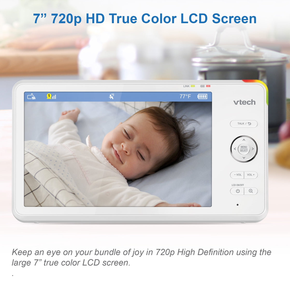 VIGILA BEBES VTECH RM7766HD 7"+CAMARA MOTOR+WIFI