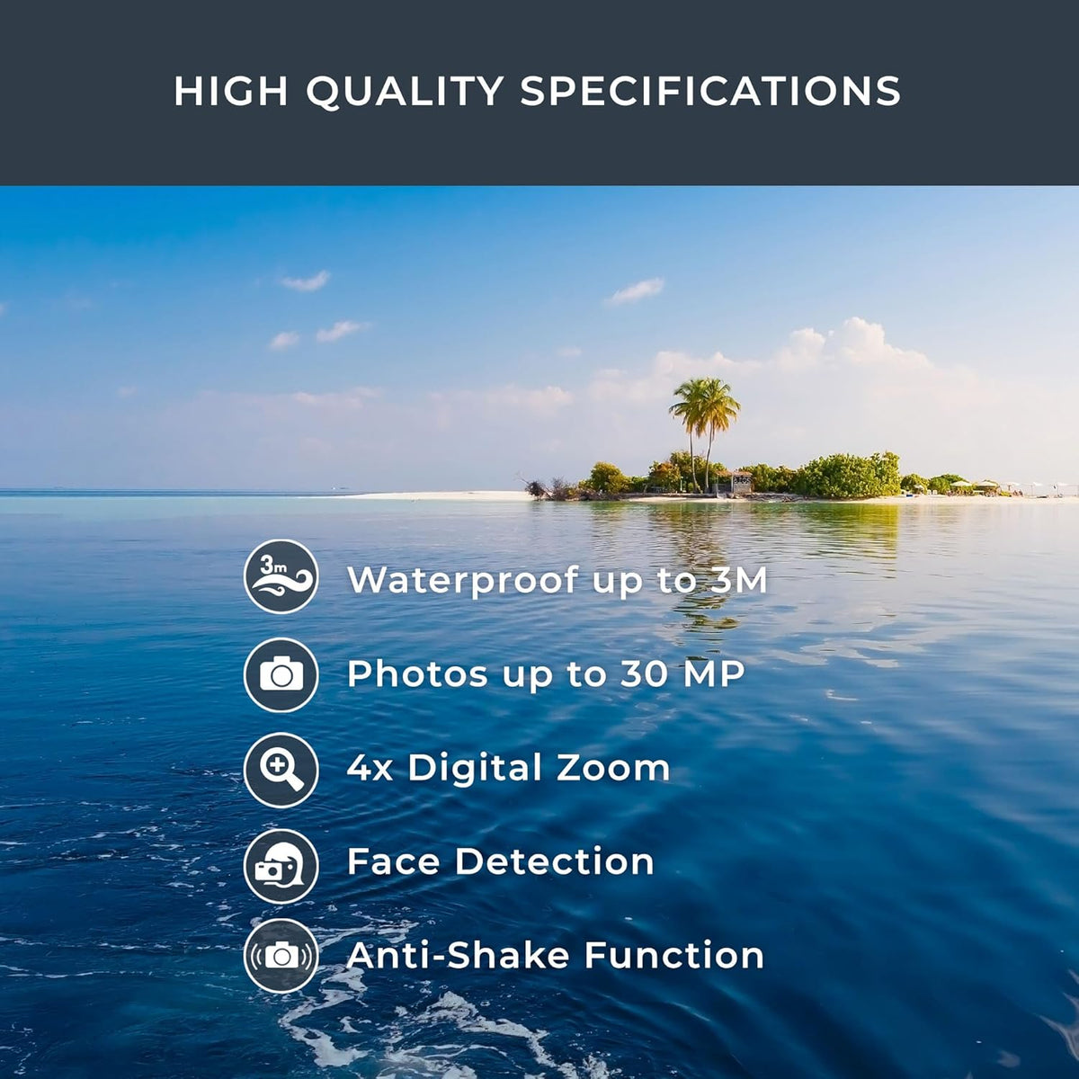 CAMARA AQUAPIX W3027 MARINE BLUE SUMERGIBLE