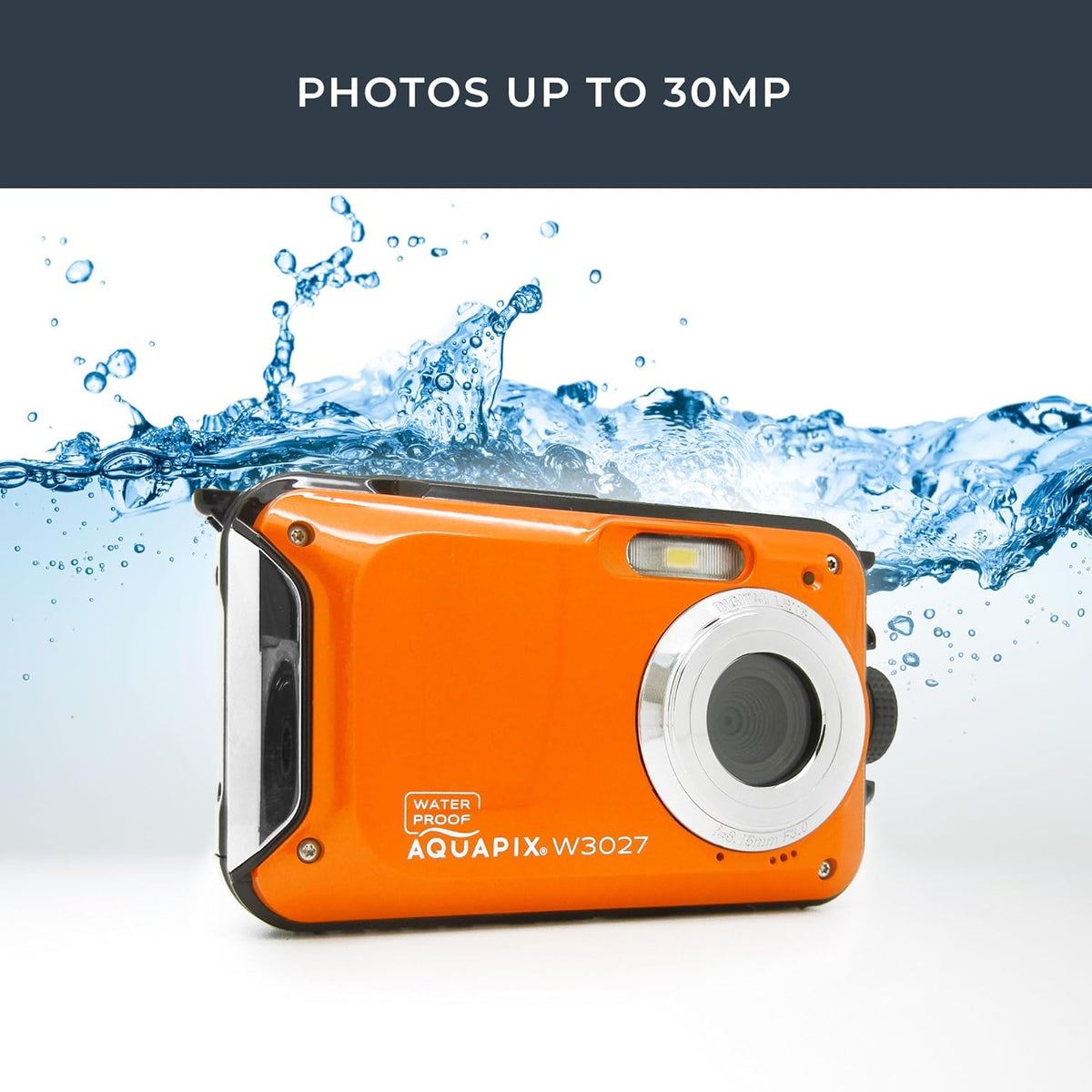 CAMARA AQUAPIX W3027 SUNSET ORANGE SUMERGIBLE