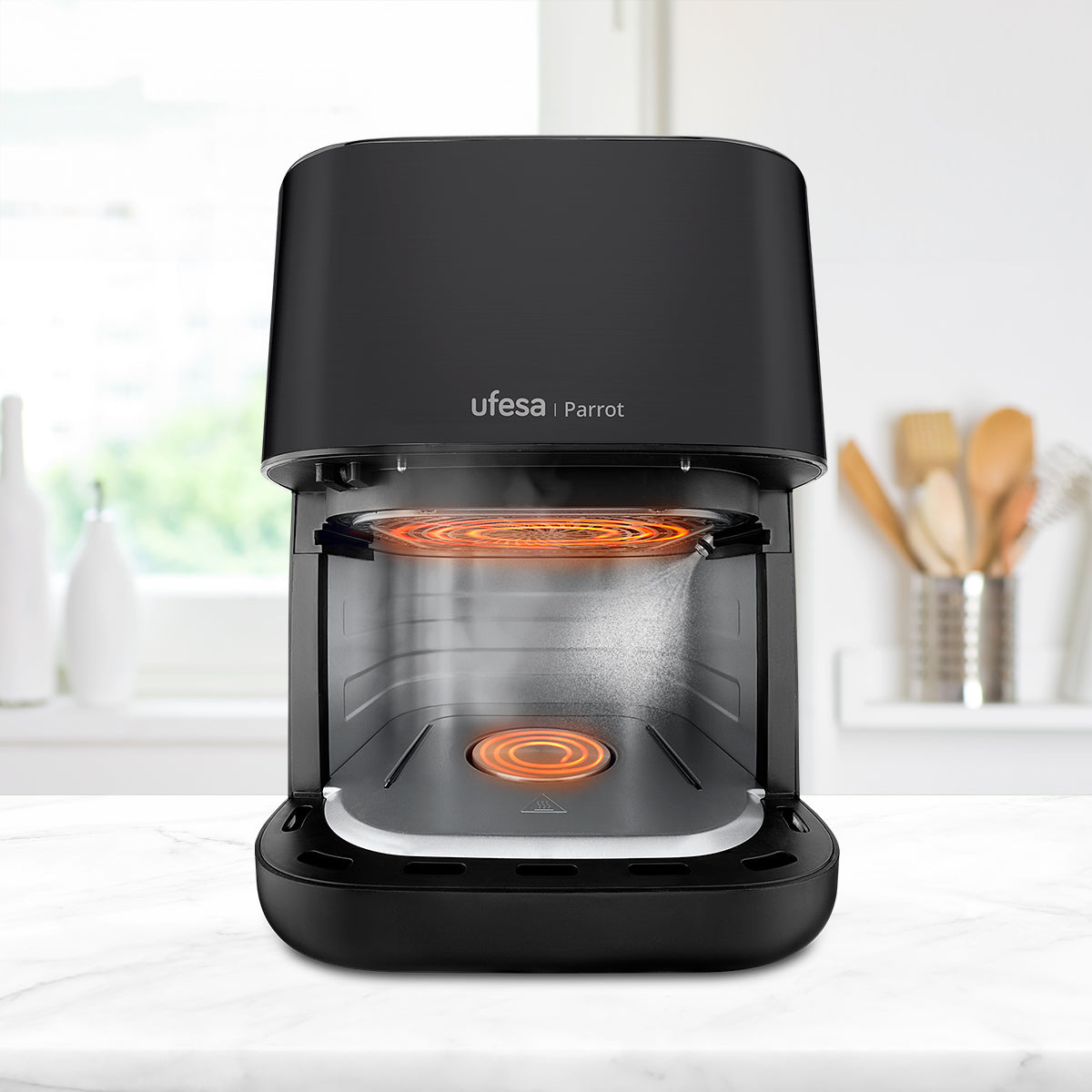 FREIDORA AIRE UFESA PARROT 1800W 6L VAPOR 2RESIST