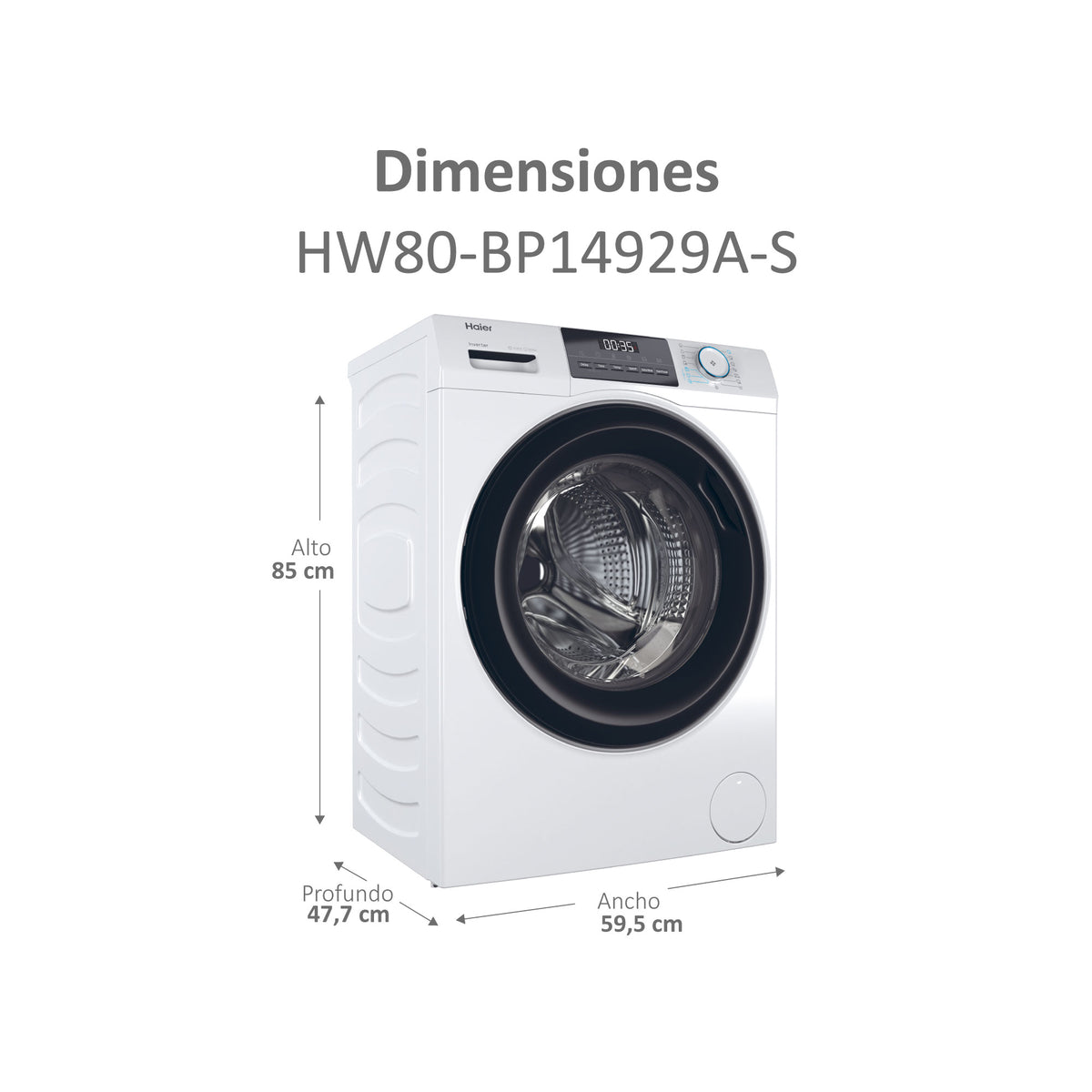 LVD. HAIER HW80BP14929AS 8K 1400R BCA ABT STEAM