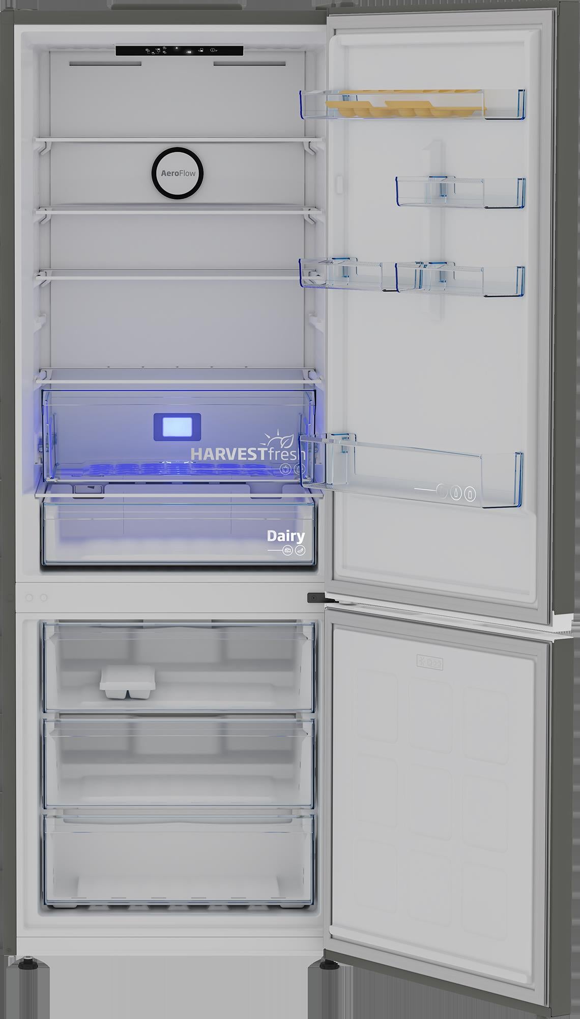 Frigorífico combi Beko B3RCNE564HG – organización interior