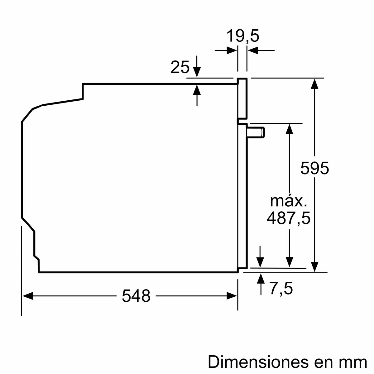 HORNO BALAY 3HB5879N7 71L MF DSP PIRO CRIS NEGRO