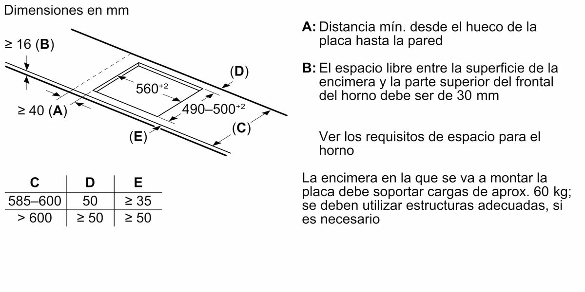 ENCIM. BALAY 3EB965LH 3F 60CM INDUCCION