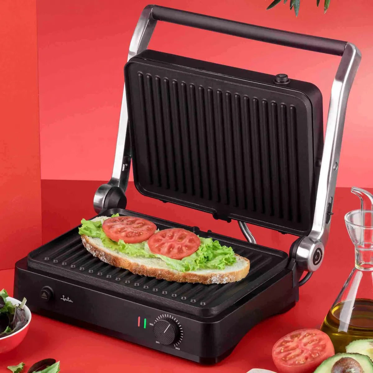 GRILL JATA JEGR1450 2000W 180º 29,6X21,8CM ESTRIAD