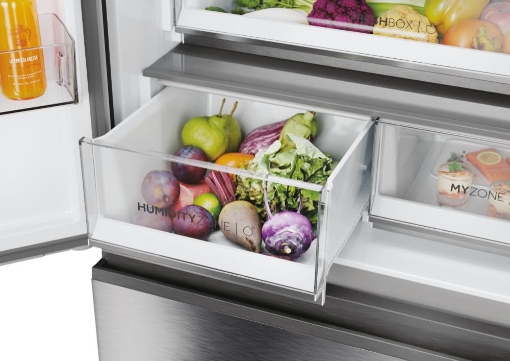 FRI. HAIER HFR7819ENGC 190x83x64 FD NF DISP INOX