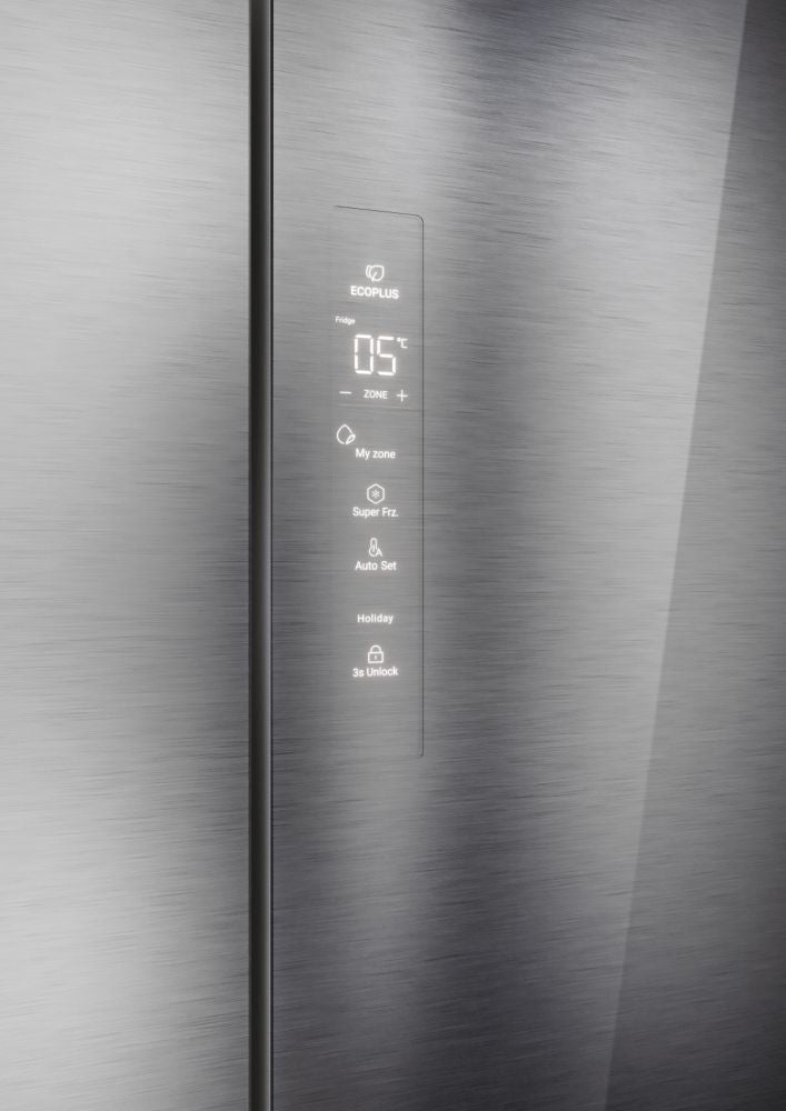 FRI. HAIER HFR7819ENGC 190x83x64 FD NF DISP INOX