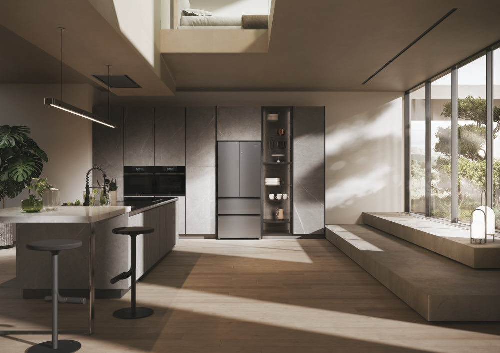 FRI. HAIER HFR7819ENGC 190x83x64 FD NF DISP INOX