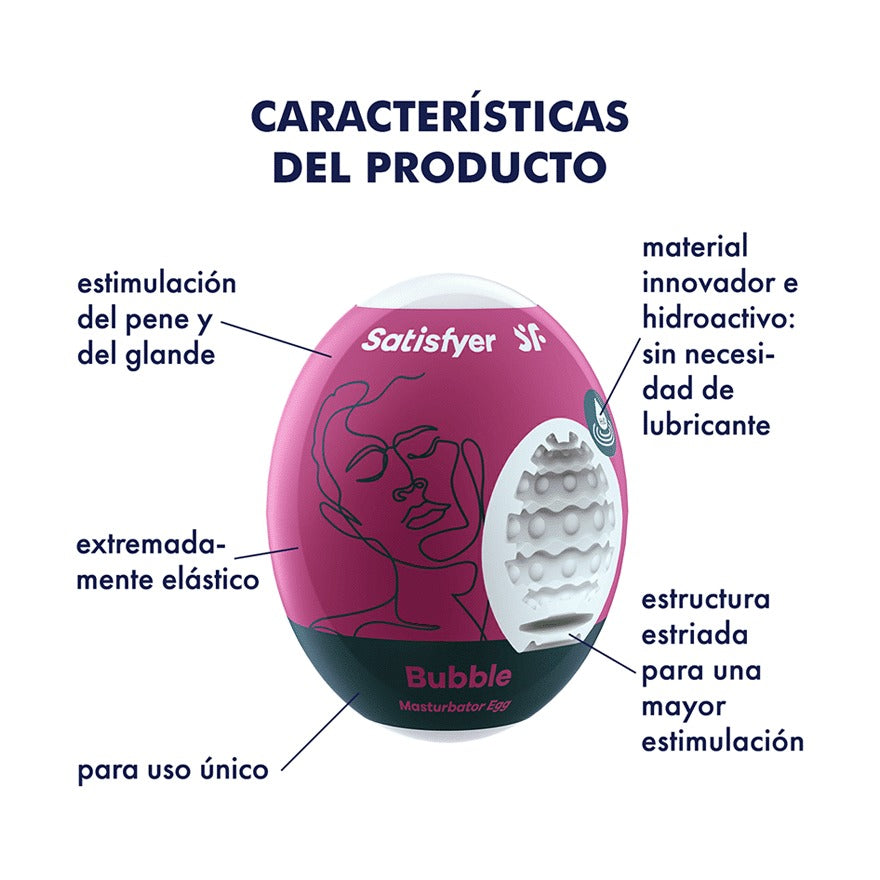 SATISFYER EGG SINGLE BUBBLE