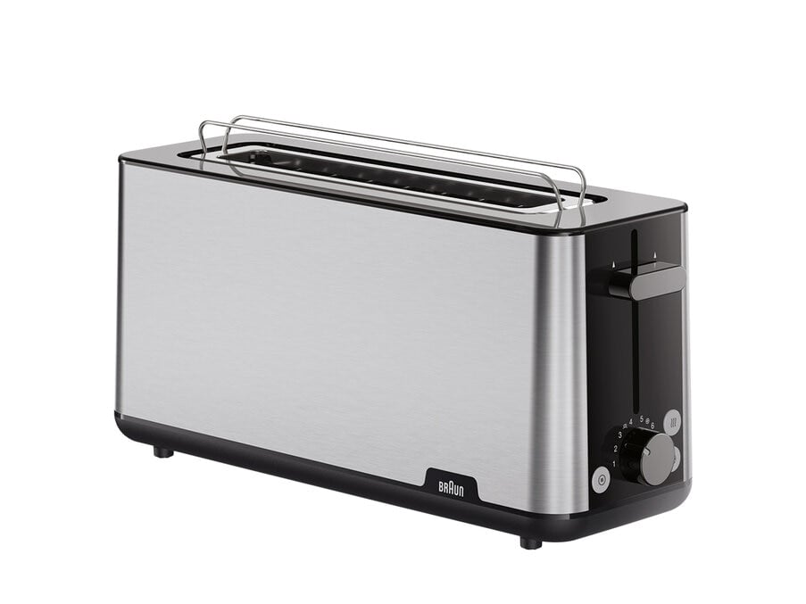 TOST. BRAUN HT1610BK 1R LARGA BLACK/INOX 1030W
