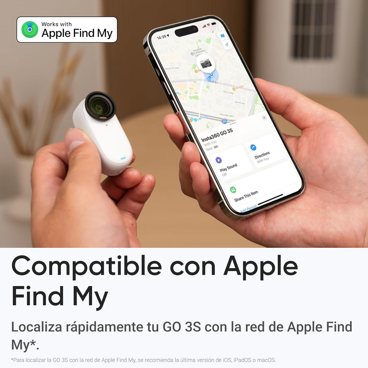 CAMARA INSTA360 GO3 S 128GB 4K