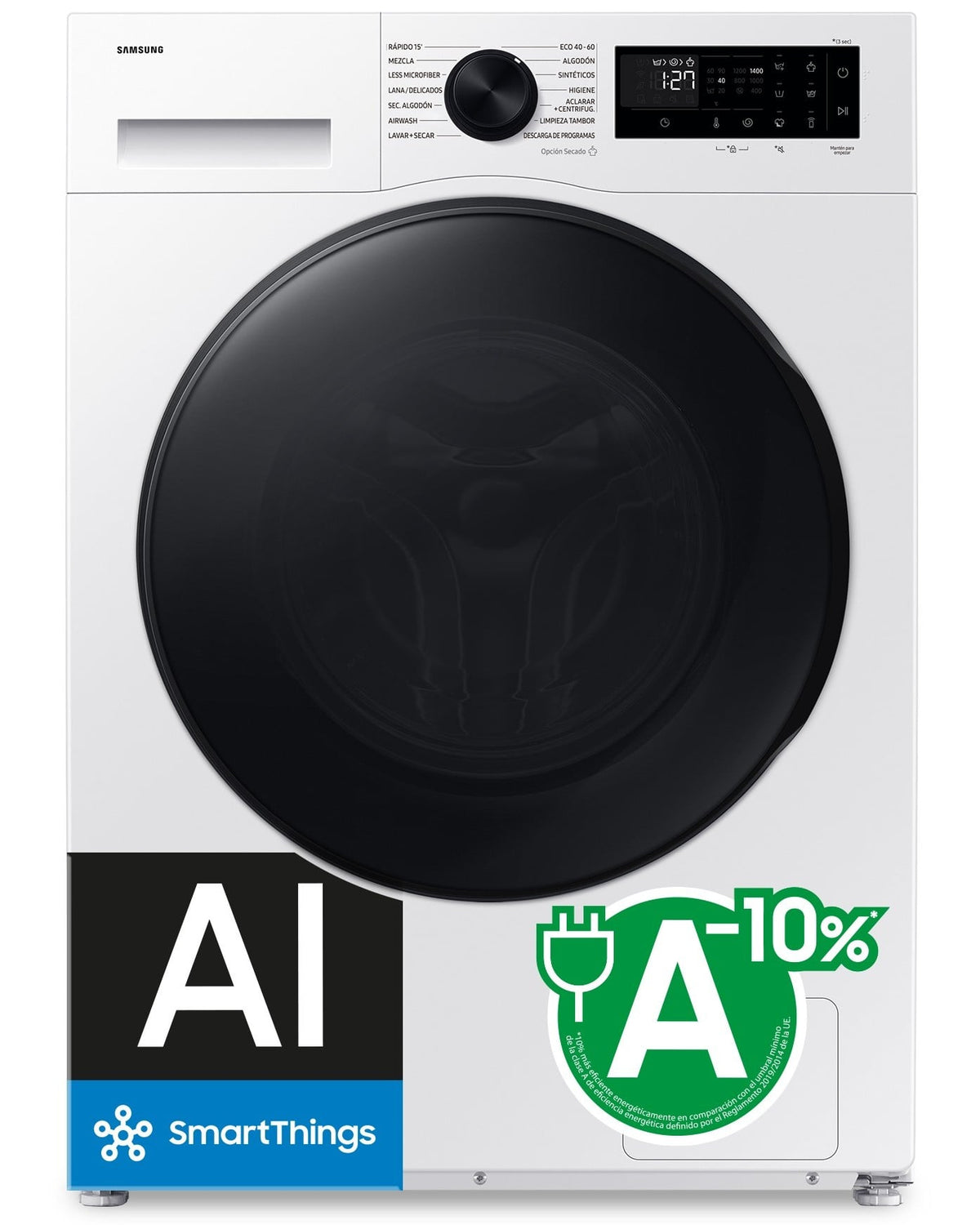 Lavasecadora Samsung WD90DG5B15BE/EC 9/6 kg 1400 rpm Blanca – imagen principal