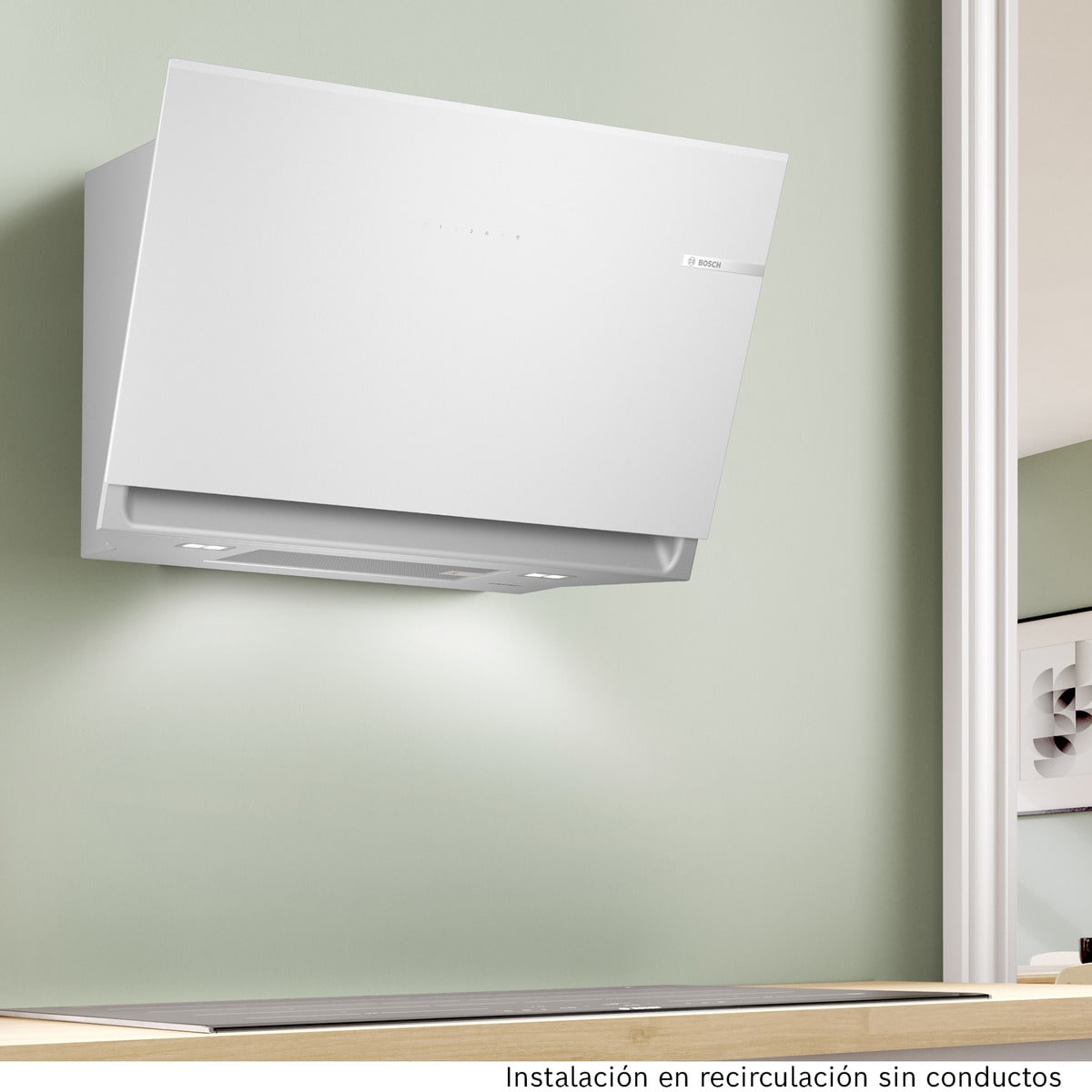 CAMP. BOSCH DWK81AN20 915m3h 80CM CRISTAL BLANCO